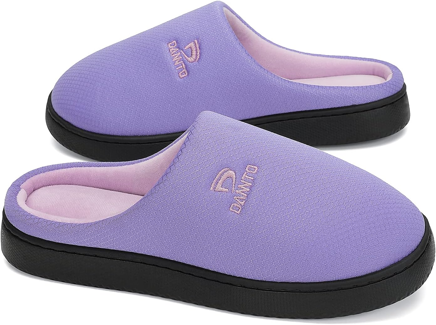 

Домашние тапочки Dannto из пеноматериала с эффектом памяти, для дома, спальни, дома, уютные, с закрытым носком, светло-фиолетовый
