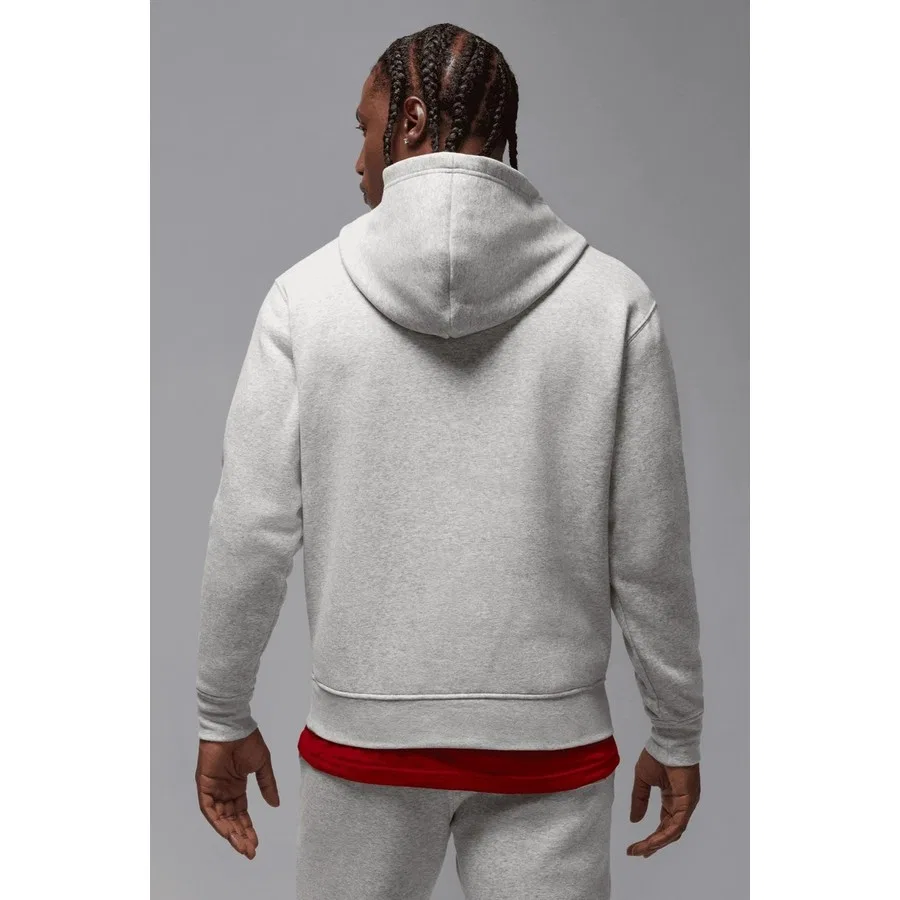 Свитшот мужской с капюшоном Jumpman Fleece Pullover Nike, Серый — фото 2