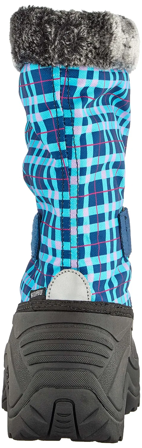 Детские снежные ботинки для девочек с узором Mini Kamik, Navy Teal Nte — фото 3