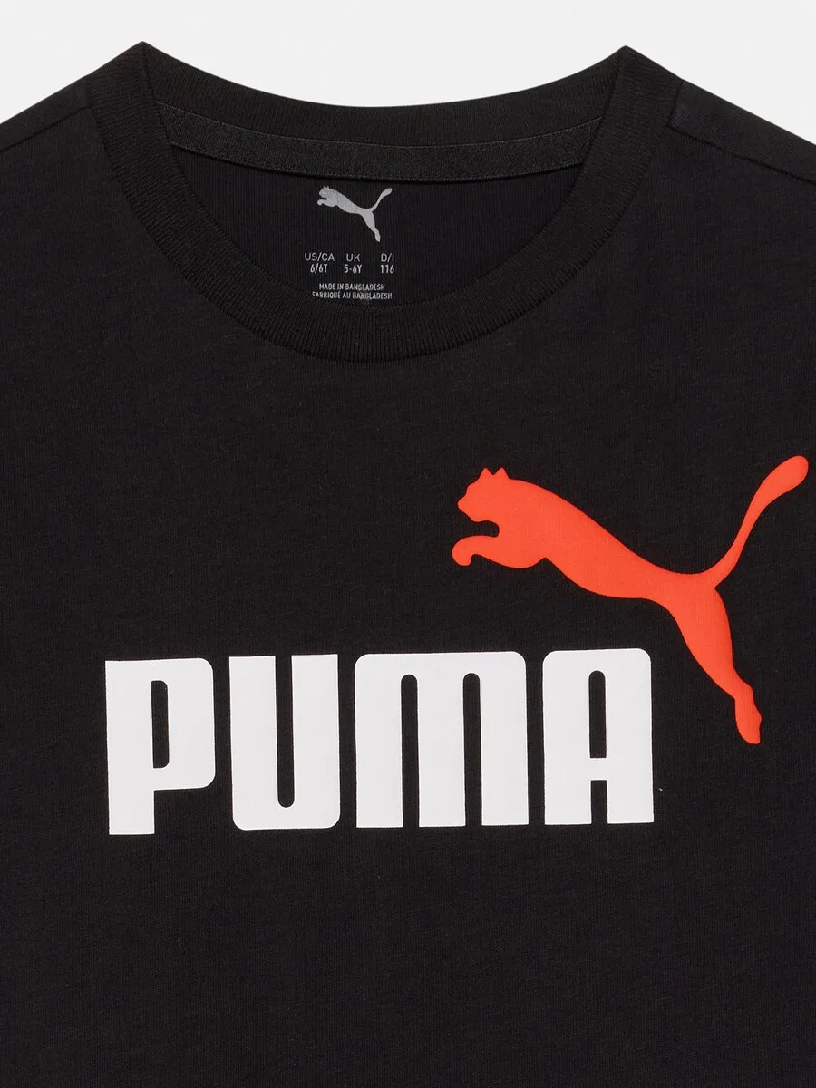 Футболка PUMA 'ESS No.1' черного цвета — фото 3
