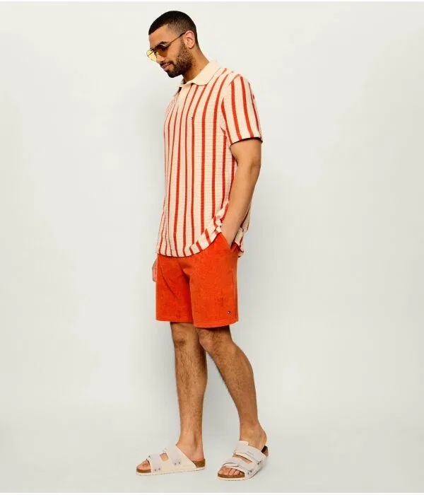 Мужские шорты свободного кроя с длиной до колена Tommy Hilfiger, Arancione — фото 2
