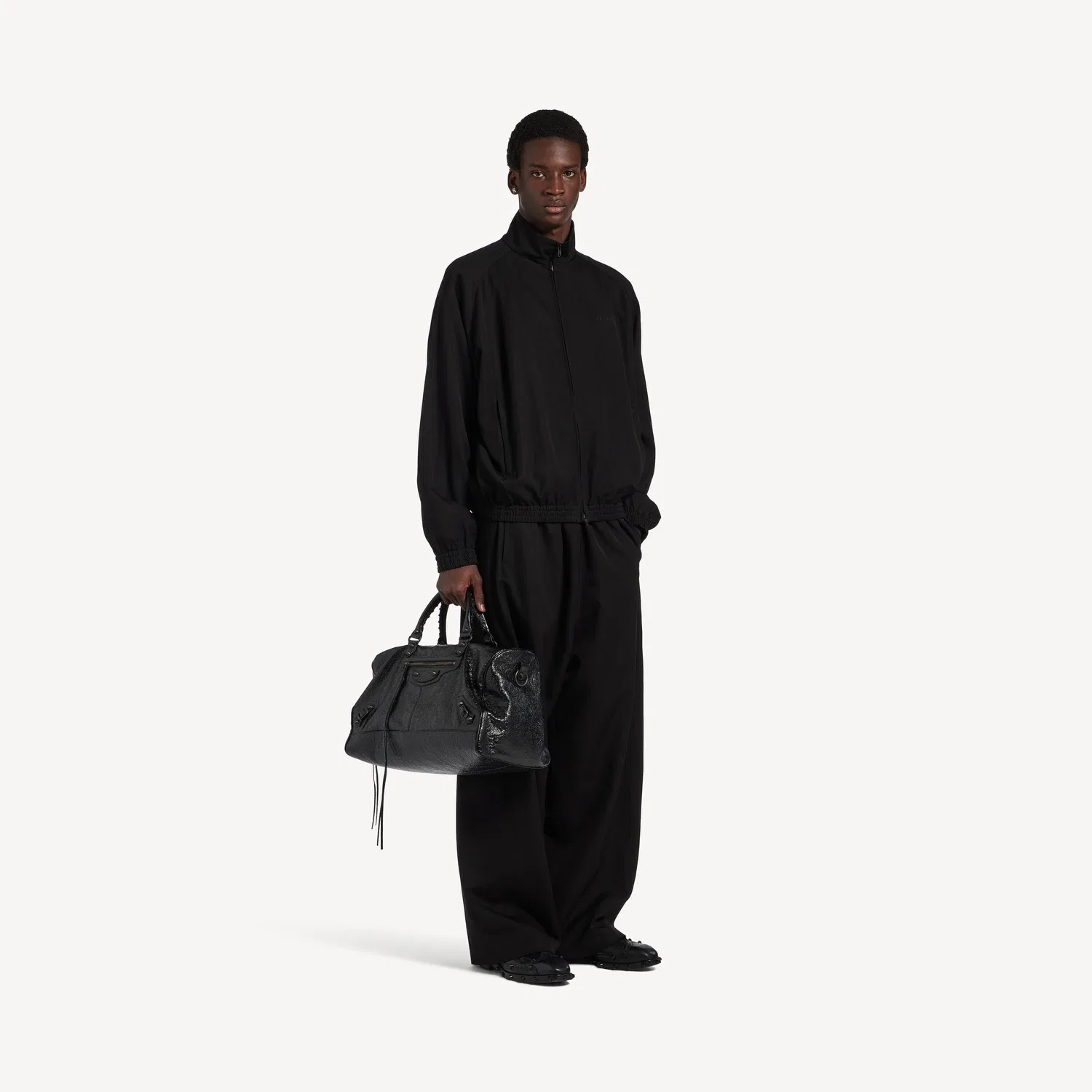 Мужская спортивная куртка-костюм черного цвета Balenciaga, черный — фото 2