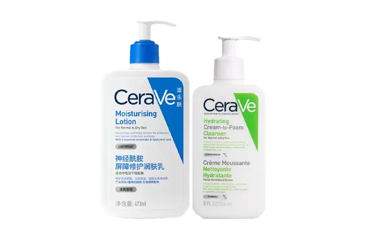 Набор для ухода за кожей с контролем жирности, 2 предмета, CeraVe, Green Ammonia Bubbles 236ml+C Milk 236ml — фото 3