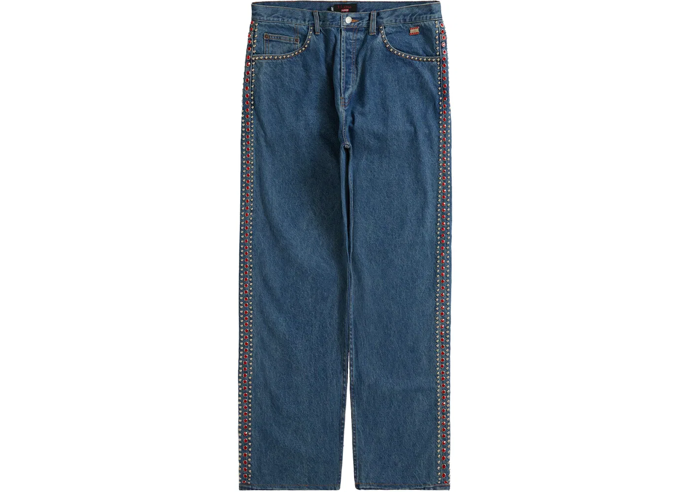 Мужские джинсы с шипами Supreme B.B. Simon Studded Regular Jean, Blue