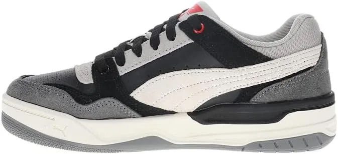 Детские кроссовки для мальчиков с замшевым верхом Rebound Retro PUMA, Puma Black/Cool Dark Gray/All Time Red — фото 3