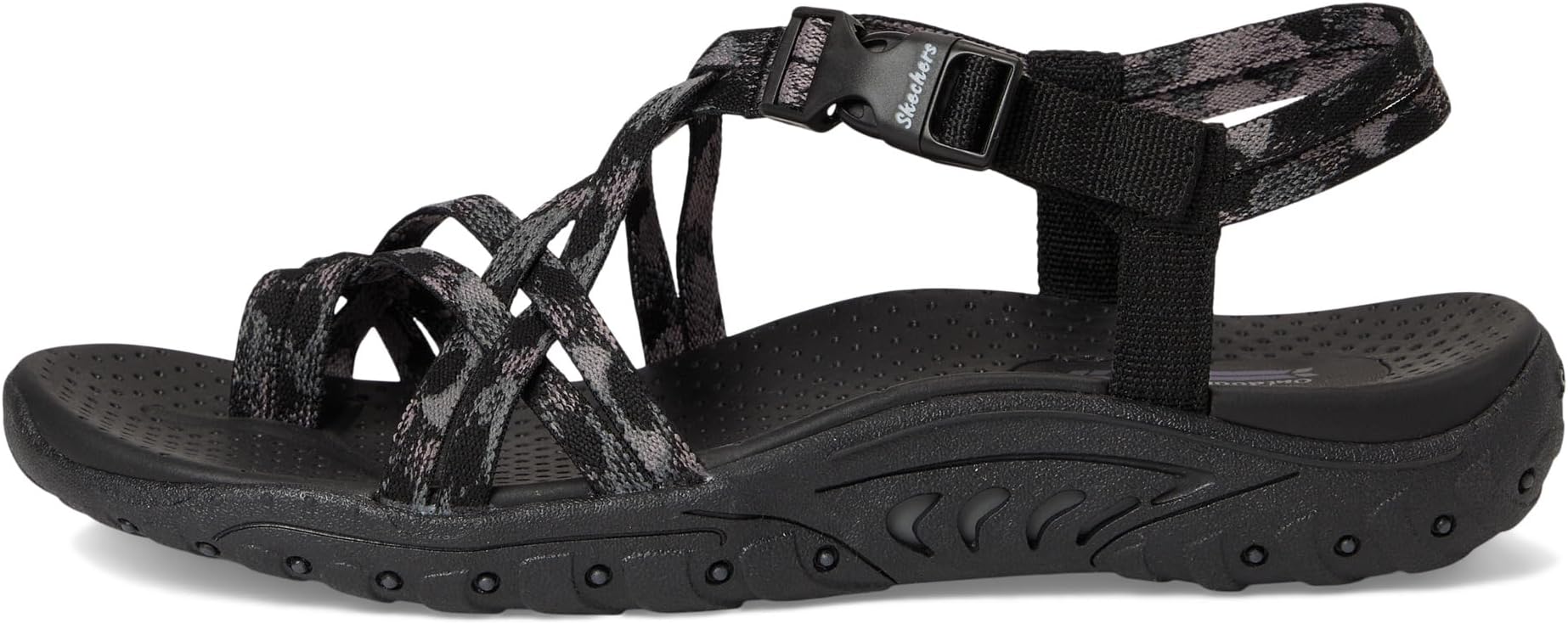 Сандалии SKECHERS Reggae - Positive Space, черный — фото 4