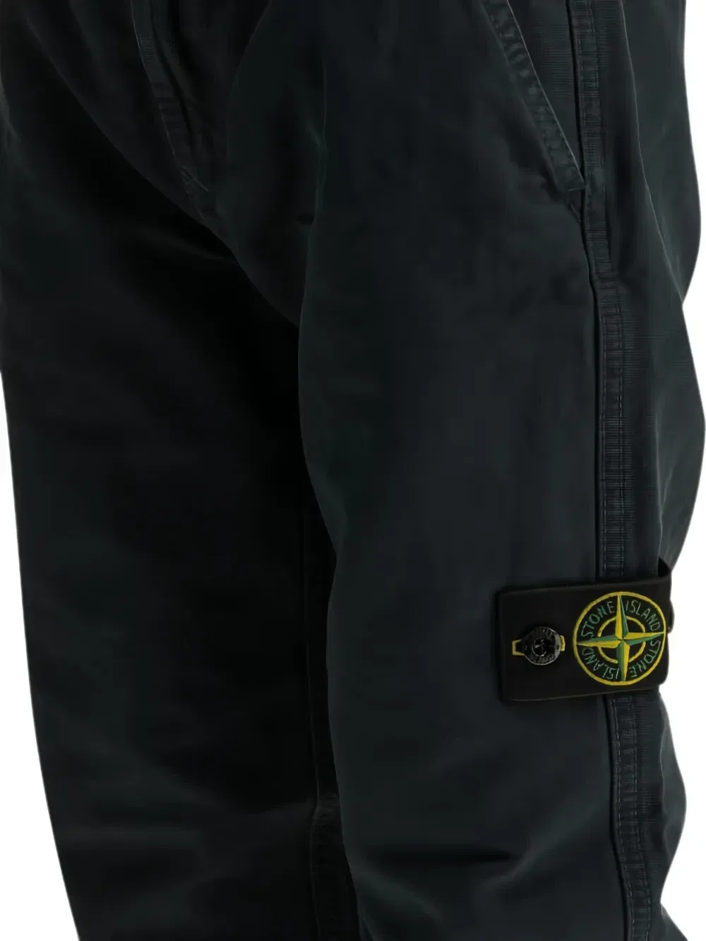 Брюки с нашивкой-логотипом Stone Island Junior, зеленый — фото 4