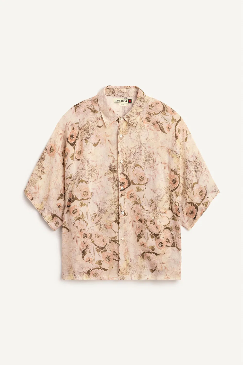 Рубашка RNGLN FLWR ZARA, Printed — фото 4