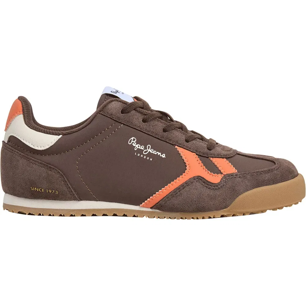 Детские кроссовки для мальчиков с контрастной вставкой Vinnie Class Pepe jeans, Brown