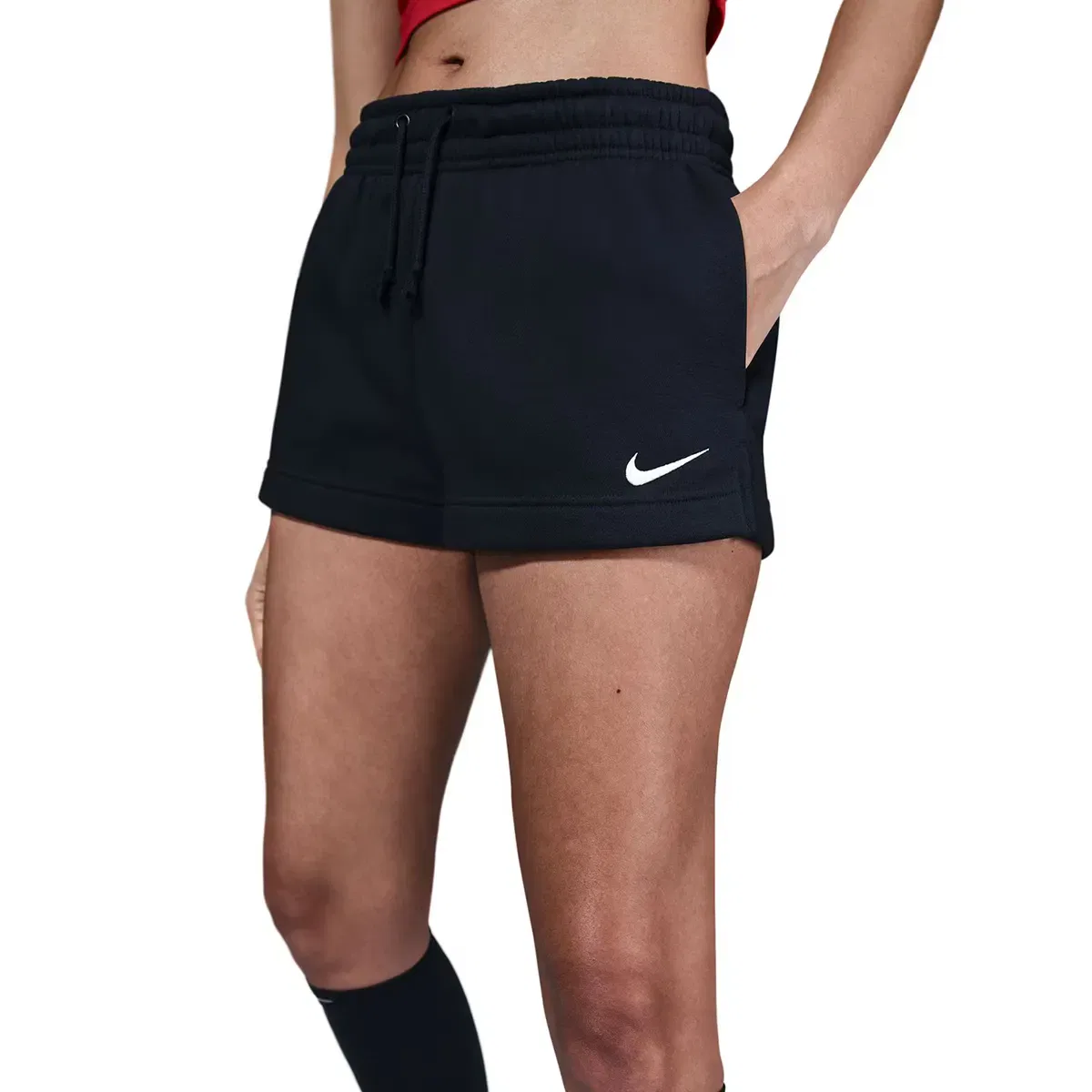 Женские шорты из флиса Nike, Цвет Negro — фото 3