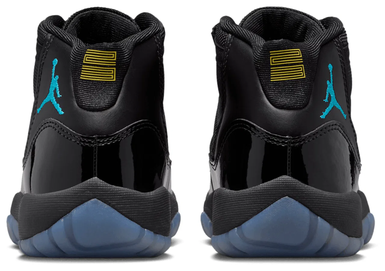 Кроссовки для мальчиков Retro 11 Jordan, цвет Black/Black/Gamma Blue — фото 3