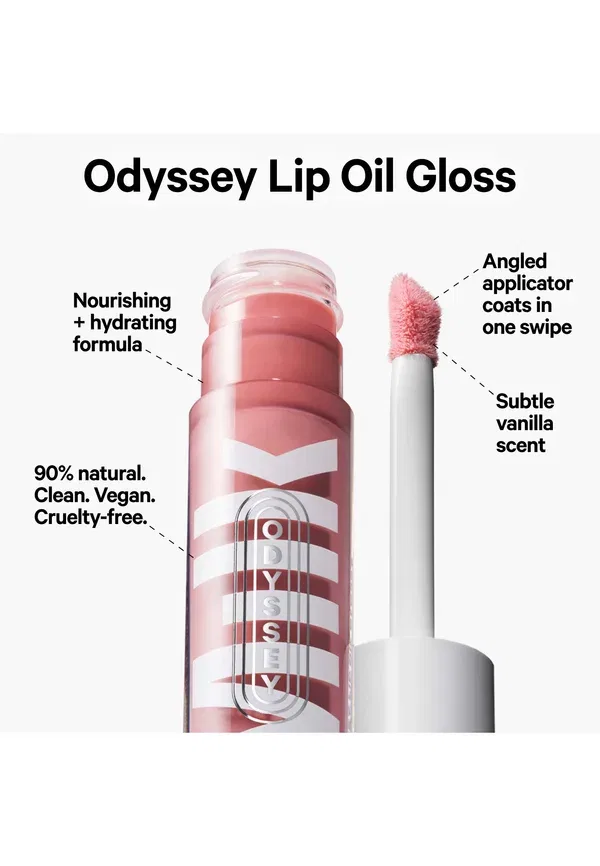 Масло для губ Odyssey lip oil gloss, 6.5 мл, Milk Makeup, Deep Rose Shimmer, цвет deep rose shimmer — фото 4