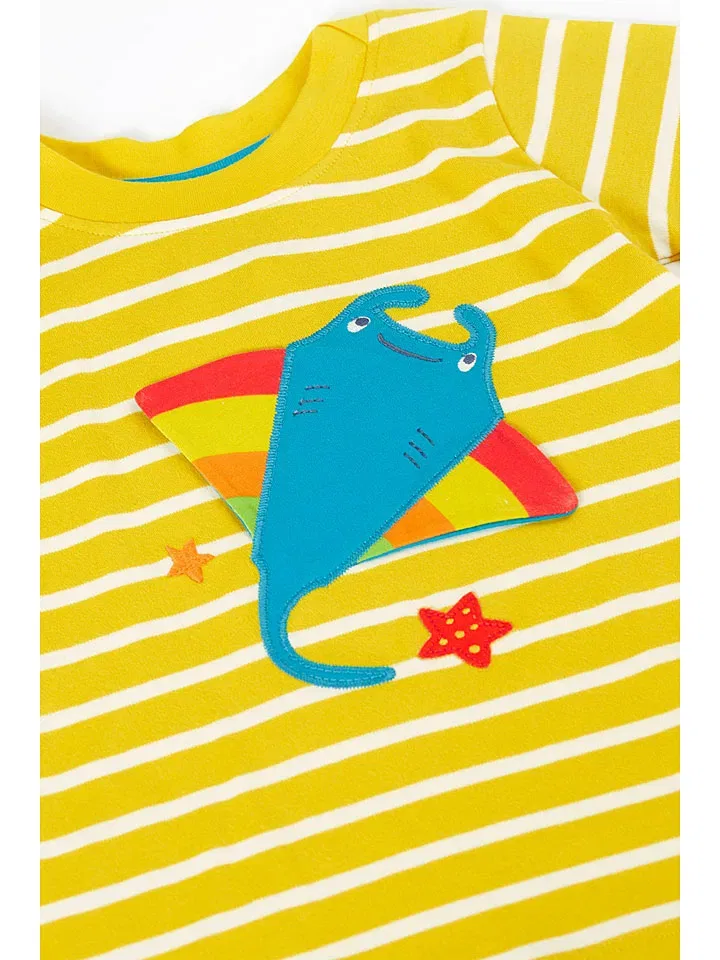 Футболка с принтом Frugi, желтый — фото 3