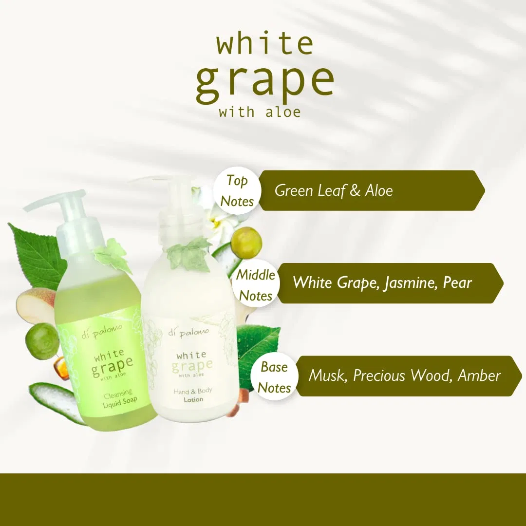 Набор для ухода за руками Di Palomo Essential Hand Care Collection, 240 мл + 240 мл, White Grape with Aloe — фото 2