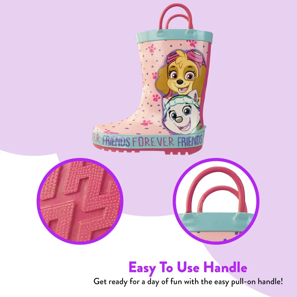 Детские сапоги-веллингтоны Skye and Everest Paw Patrol, Pink — фото 3