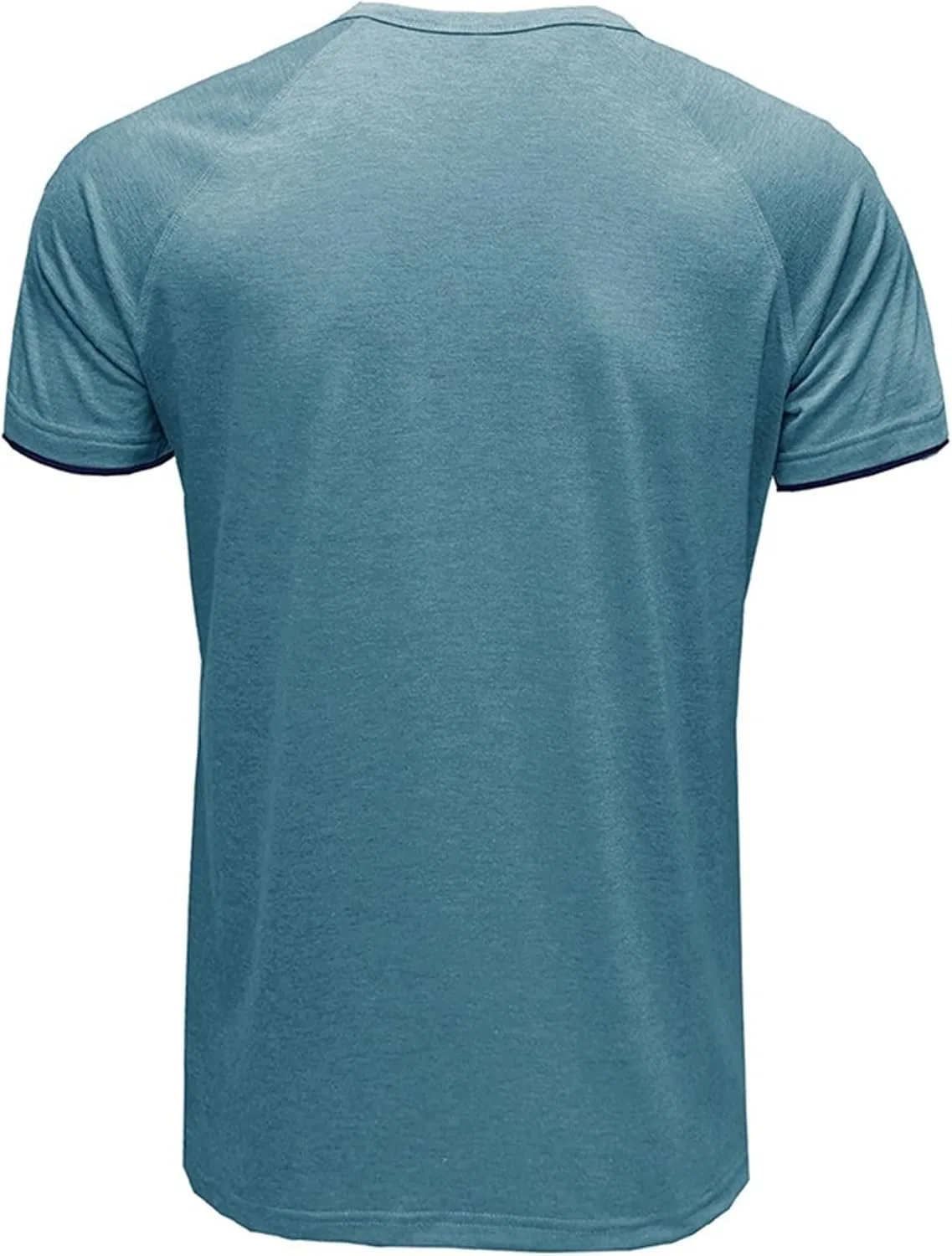 Мужская хенли-футболка из хлопка Slim Fit, Blue — фото 3