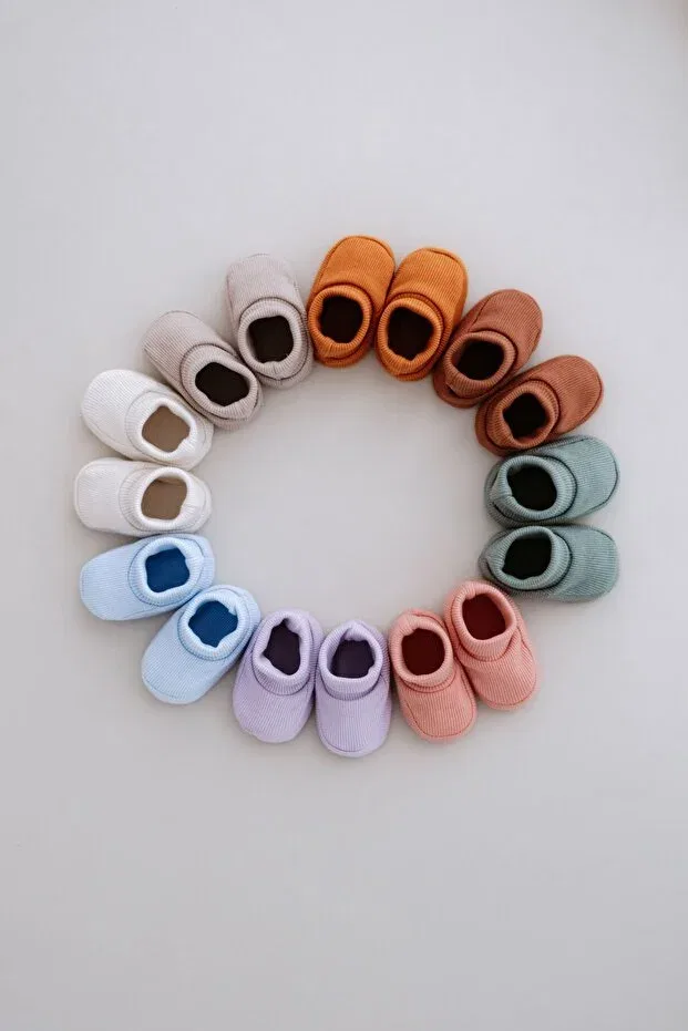 Детские пинетки для новорожденных вязаные Frelida Baby & Kids, Orange