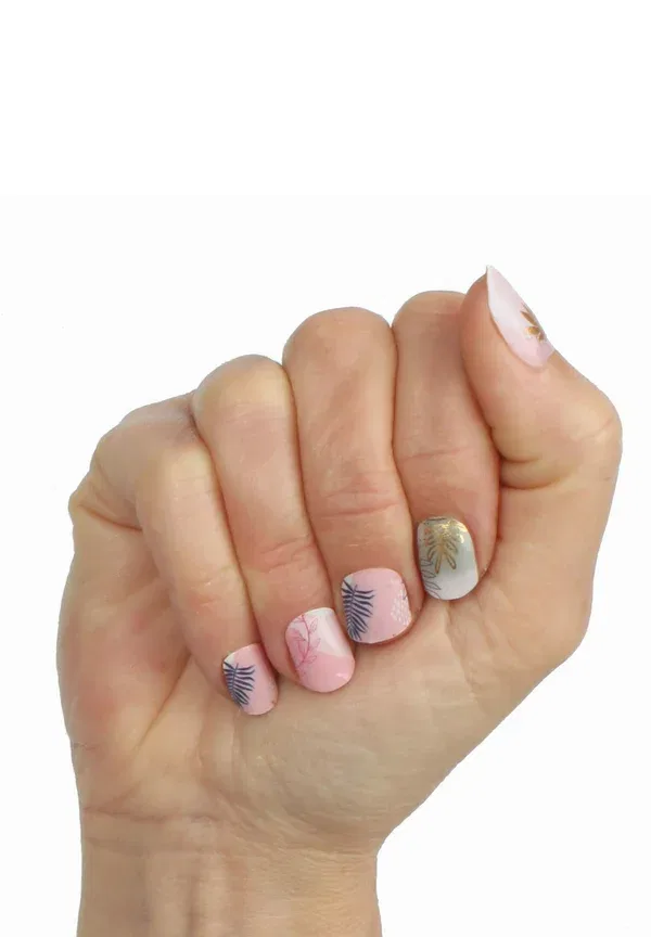 Наклейки для ногтей 12 г Laued nail stickers flower mood summer sun Vargu — фото 4