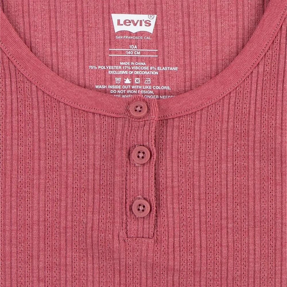 Детская футболка для девочек с коротким рукавом Levi's, Pink — фото 3