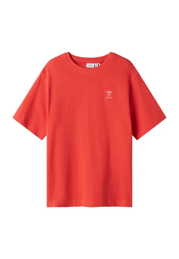 Футболка с вышивкой famt kurzarmshirt Name It, красный