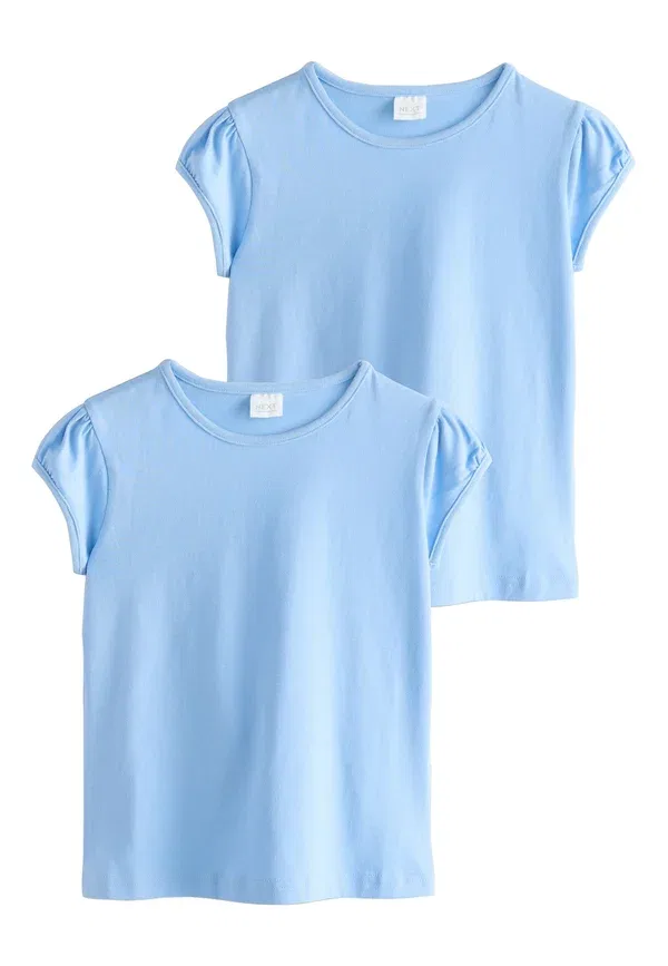 Футболка, хлопок, Basic T-shirt, Next, pale blue, бледно-голубой