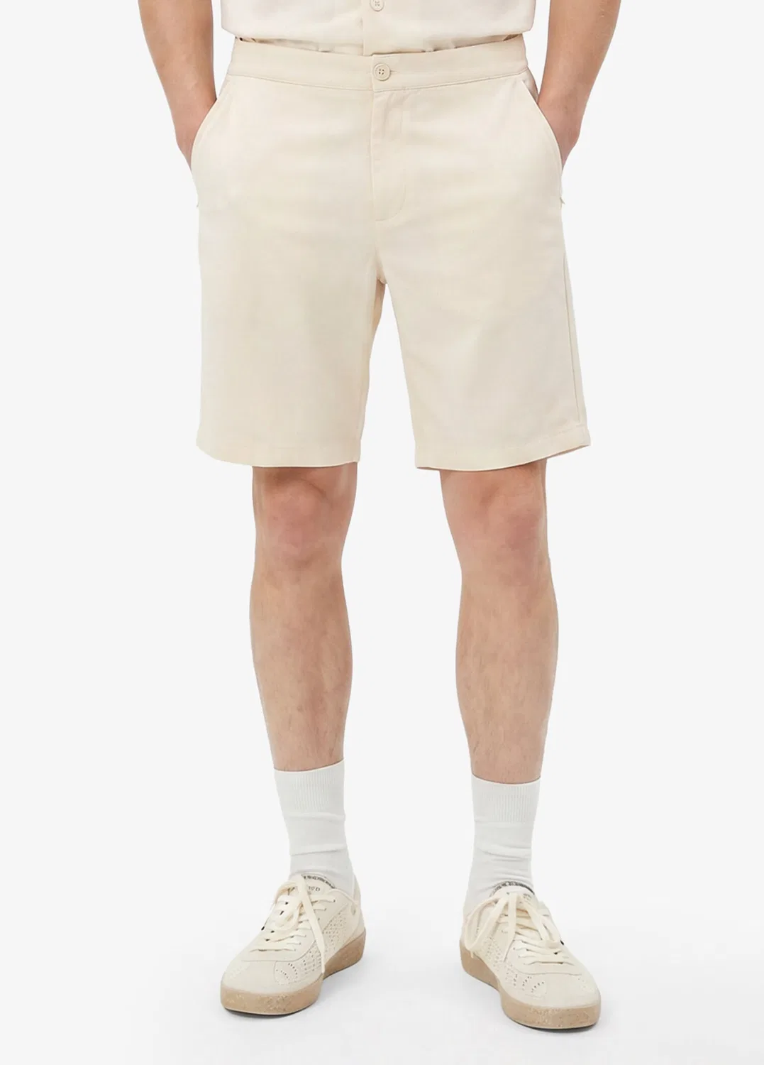 Бермуды Tapered Fit Lacoste, bej — фото 3