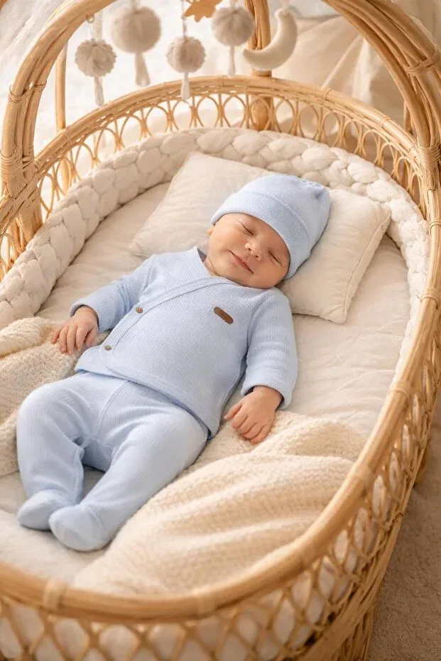 Детский комплект для мальчиков из органического хлопка Bys Baby Fashion, Blue — фото 3