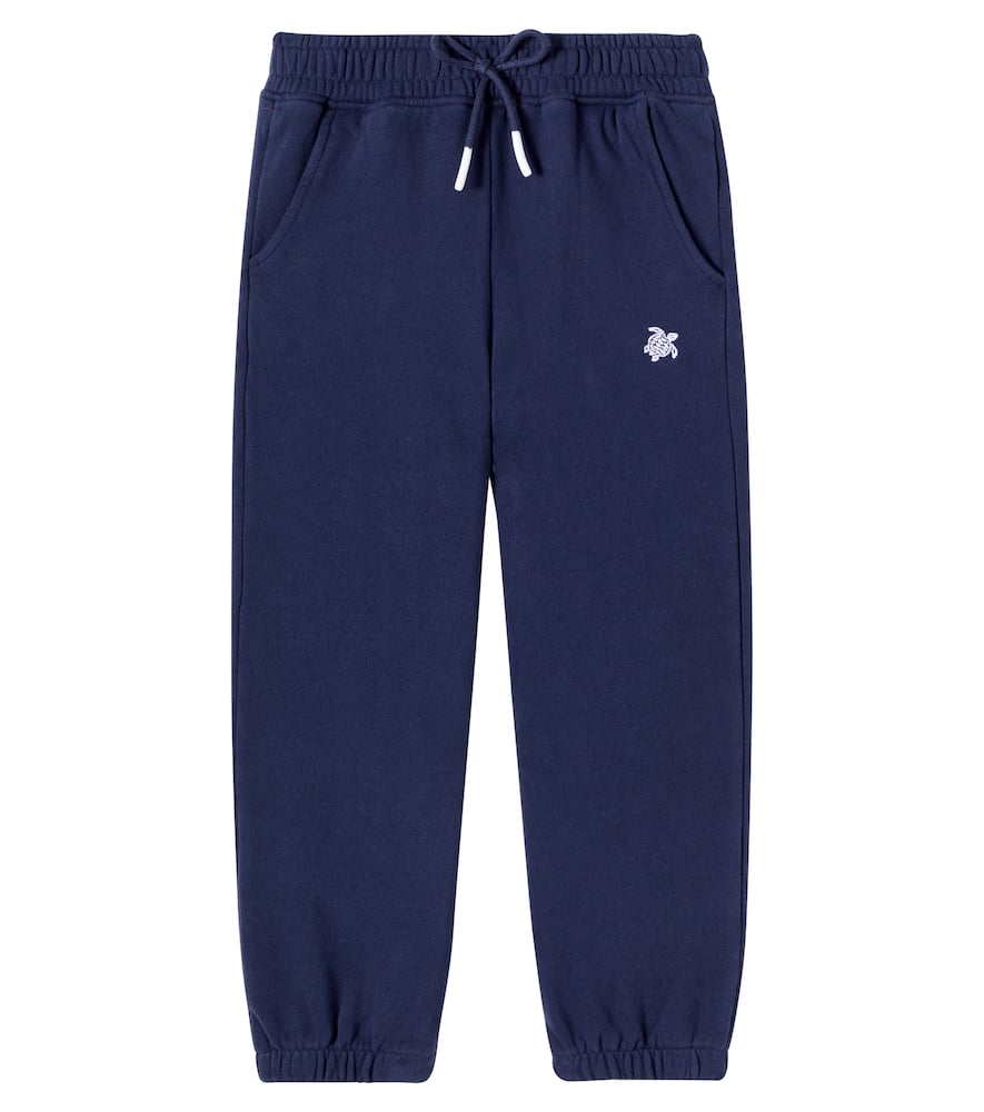 

Вышитые хлопковые спортивные штаны Vilebrequin Kids, Blue Marine