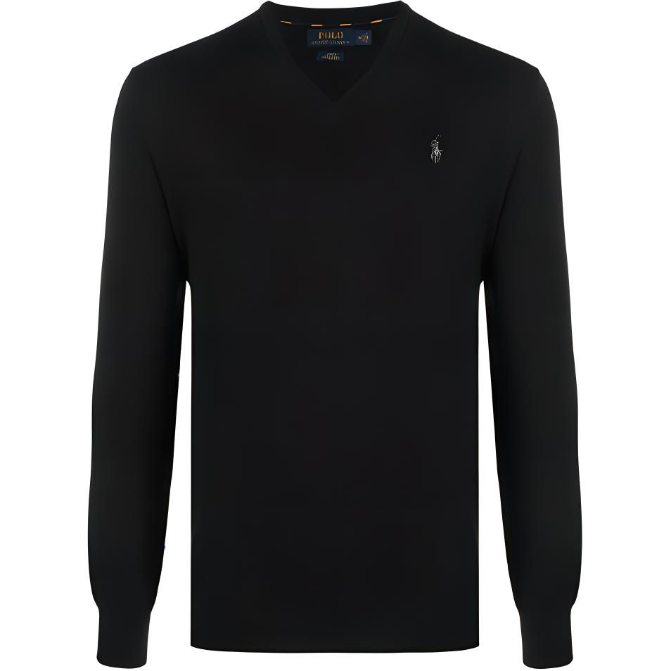

Свитер с вышитым логотипом Polo Ralph Lauren, черный