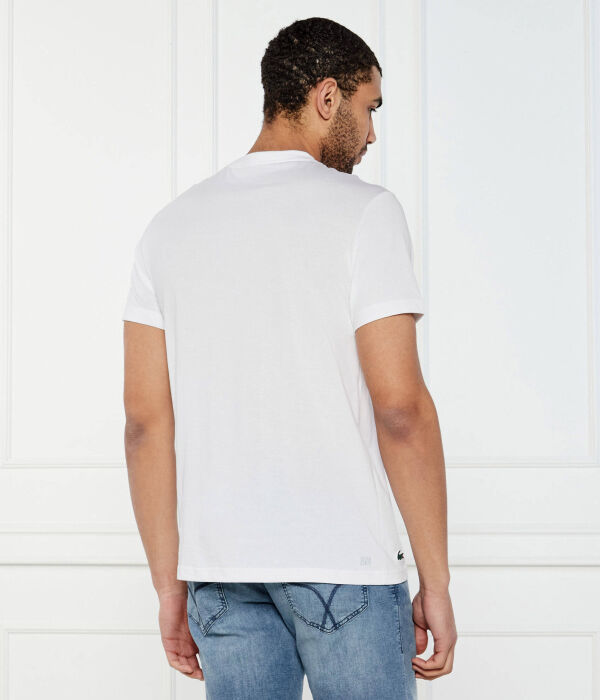 Футболка с ультрасухим рисунком Regular fit Lacoste, белый — фото 3