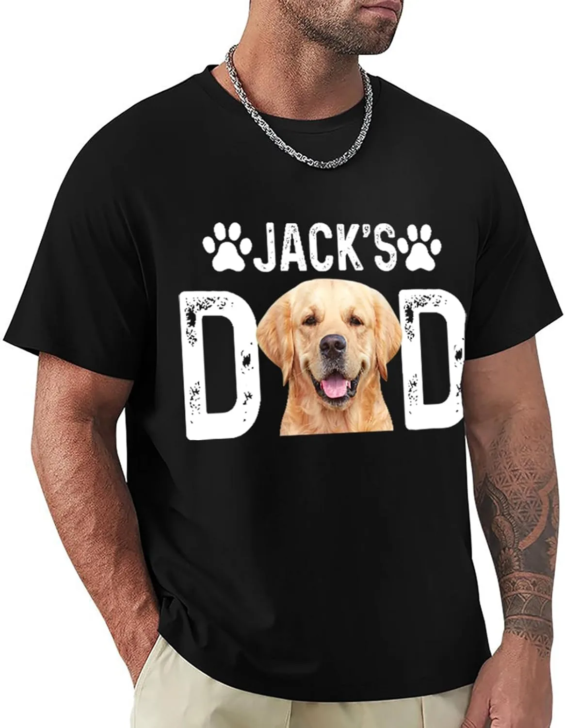 

Футболка с фото и именем для мамы и папы D-Story