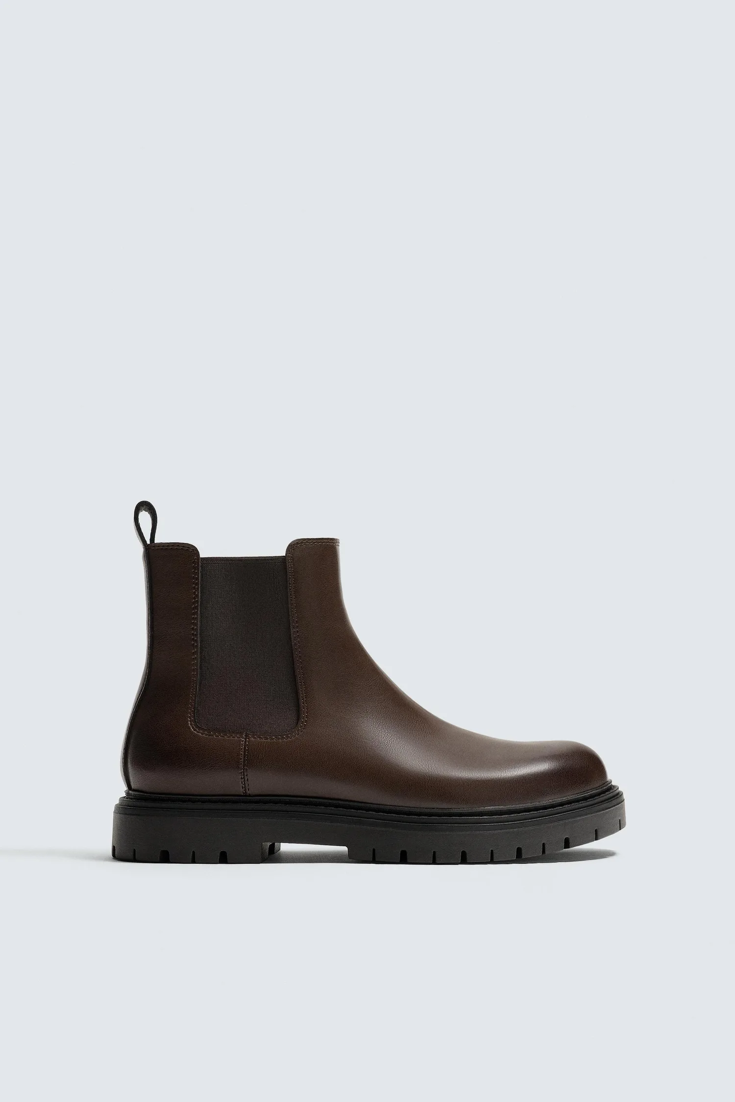 Массивные ботинки челси Zara, коричневый — фото 4