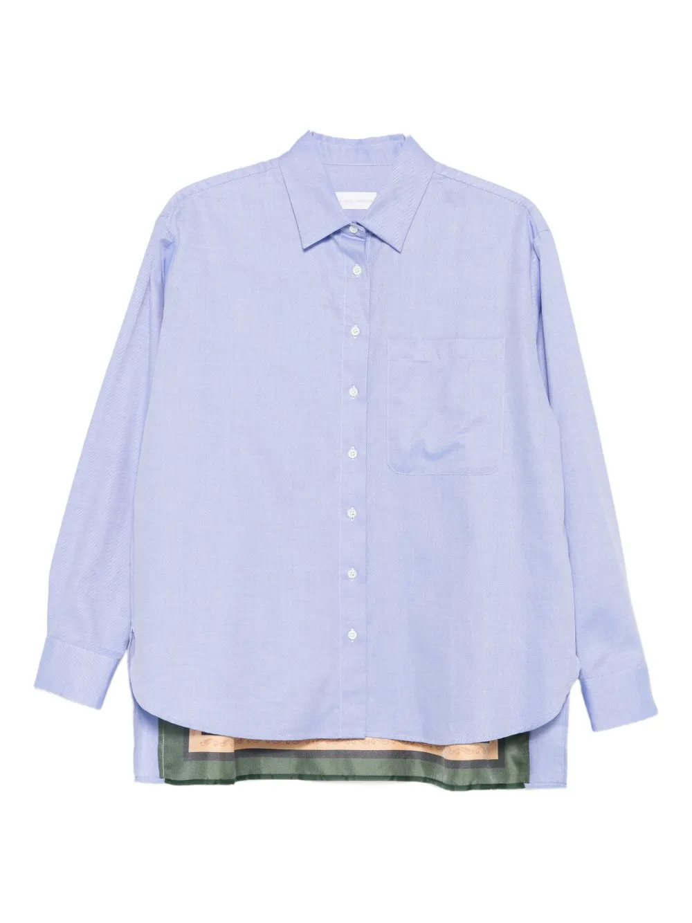 

Рубашка с вставками Robert Friedman, синий