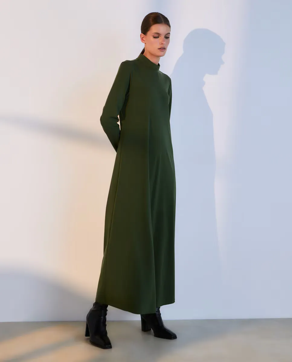 

Платье миди с длинными рукавами Woman El Corte Inglés, зеленый