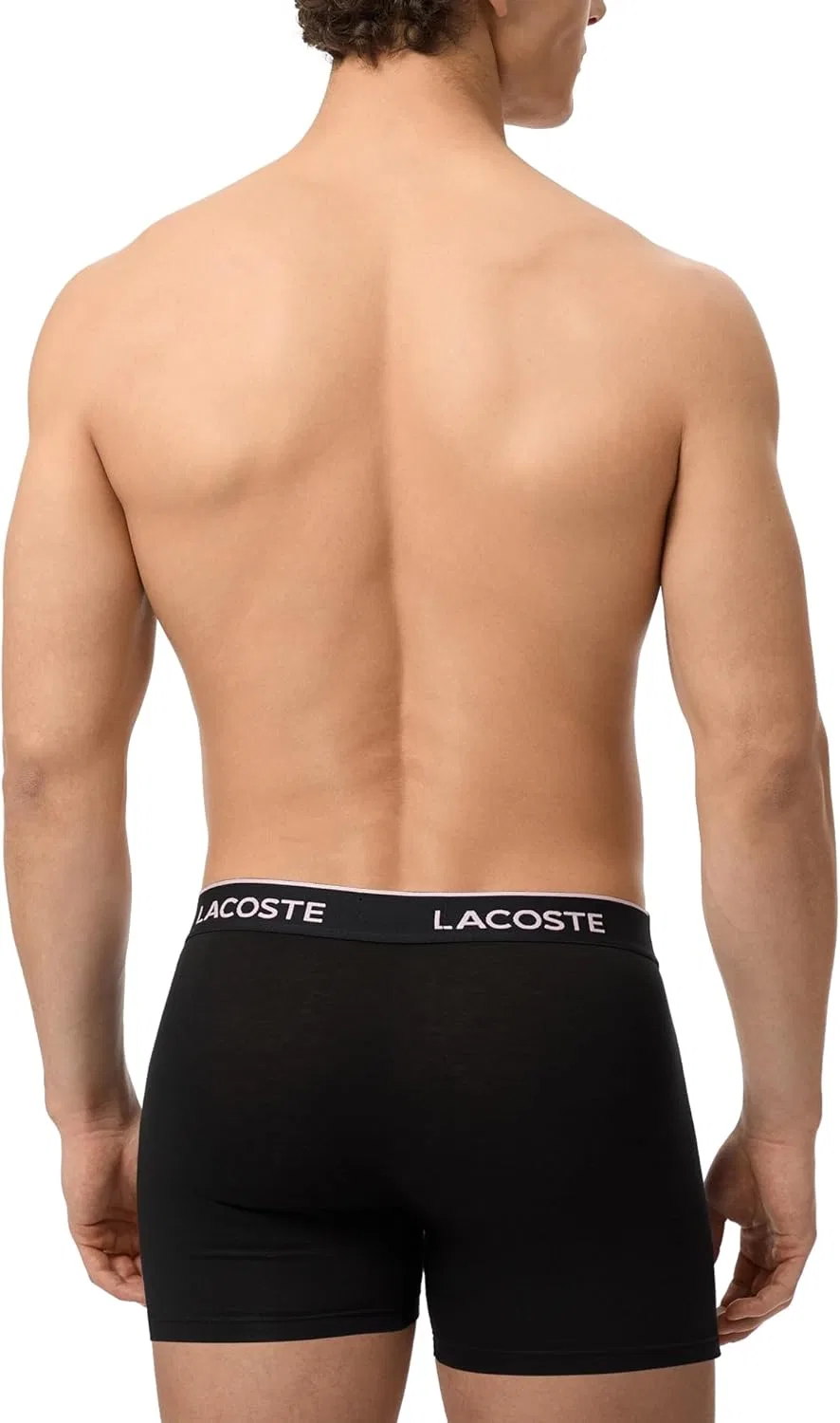 Боксеры 3 шт., Lacoste, Black/Albizia/Elephant Grey — фото 3