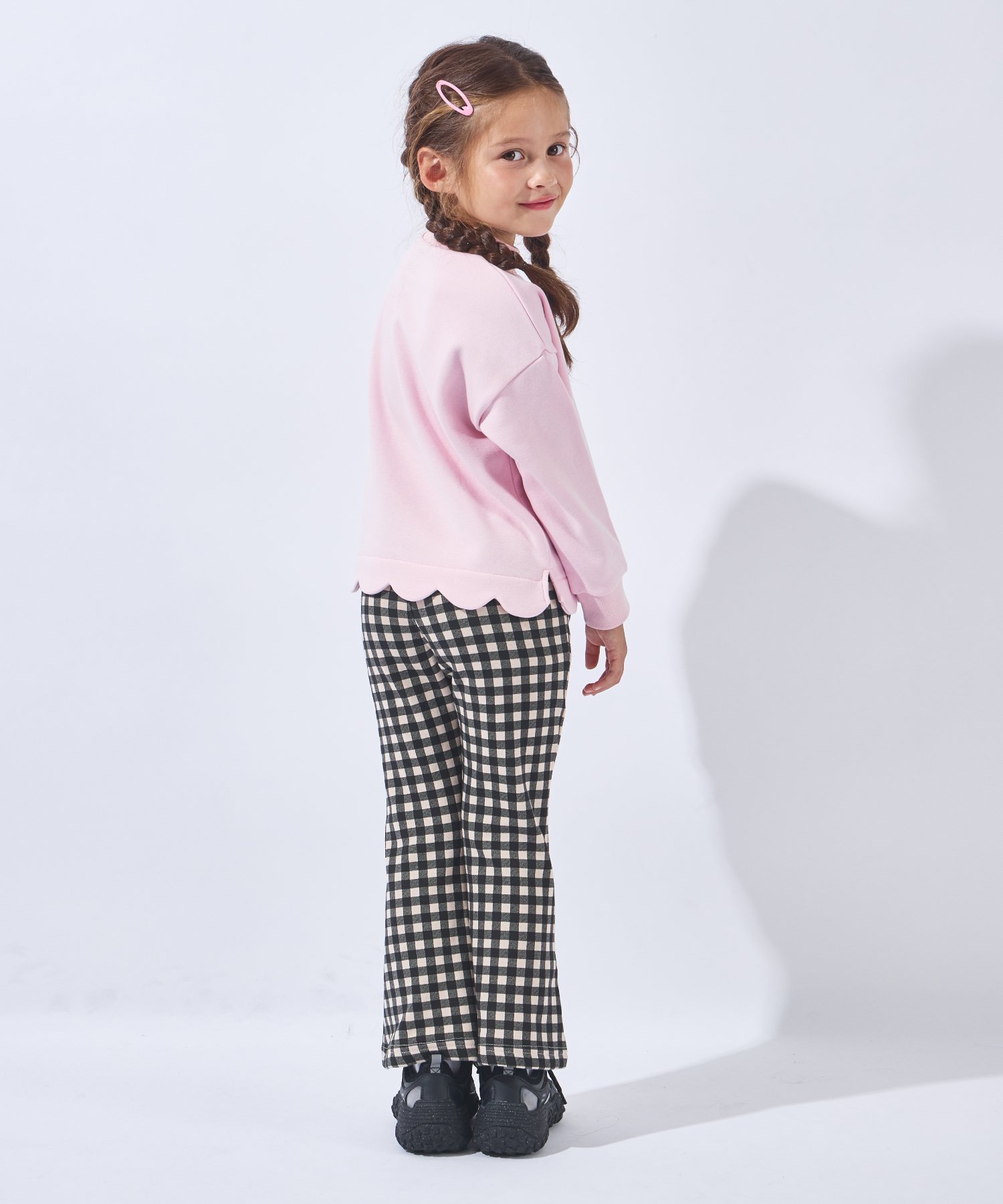 Толстовка на флисовой подкладке с фестончатым краем Ever Closet, pink — фото 3