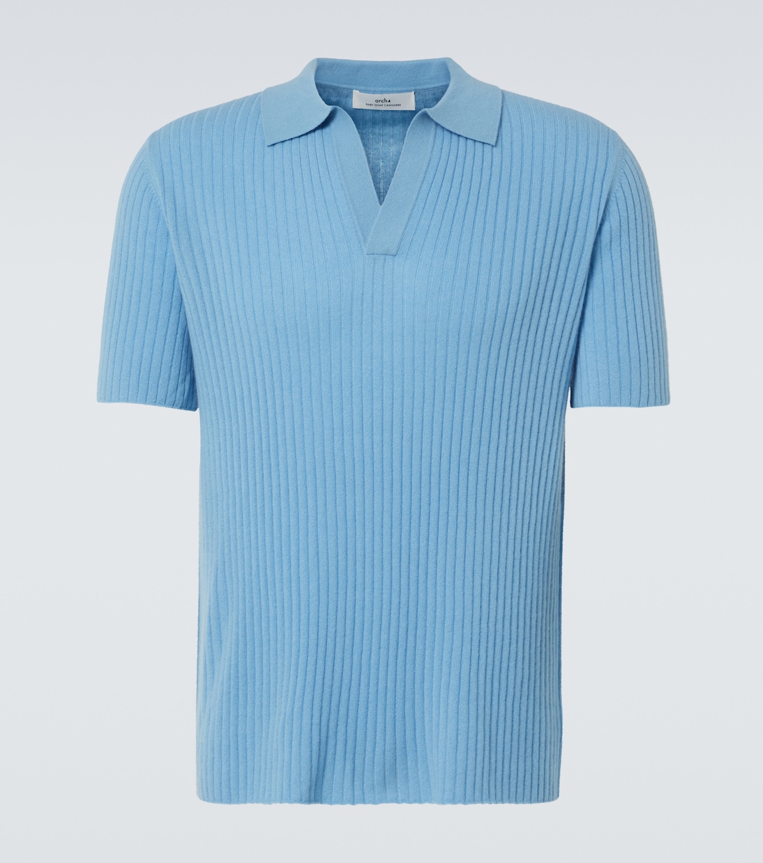 

Кашемировый свитер-поло Mr Timo Arch4, Glacial Blue