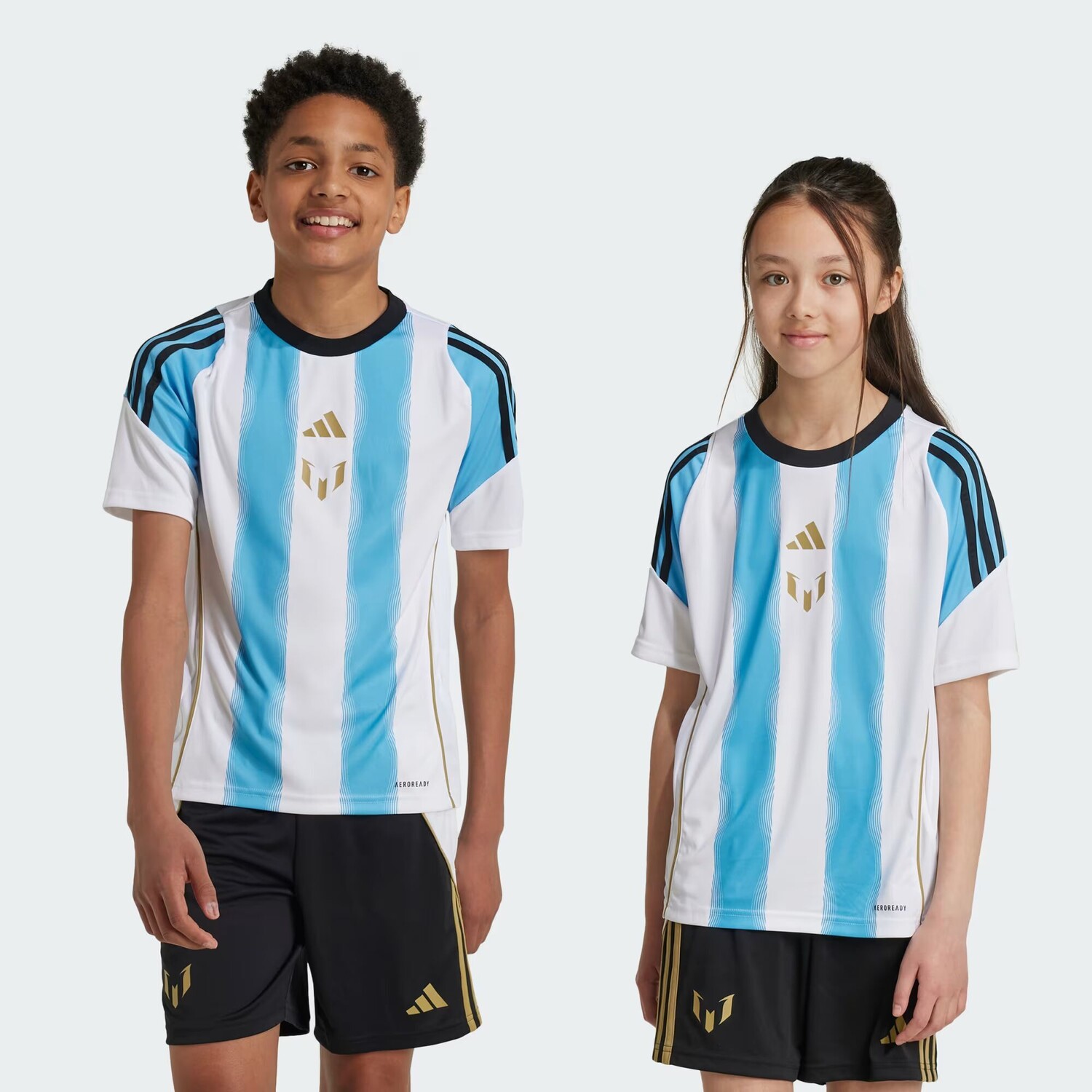 

Детская тренировочная майка Месси Adidas, цвет White/Semi Blue Burst