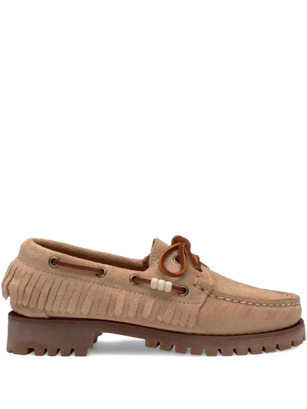 Лоферы с кисточками и бахромой Sebago, нейтральный