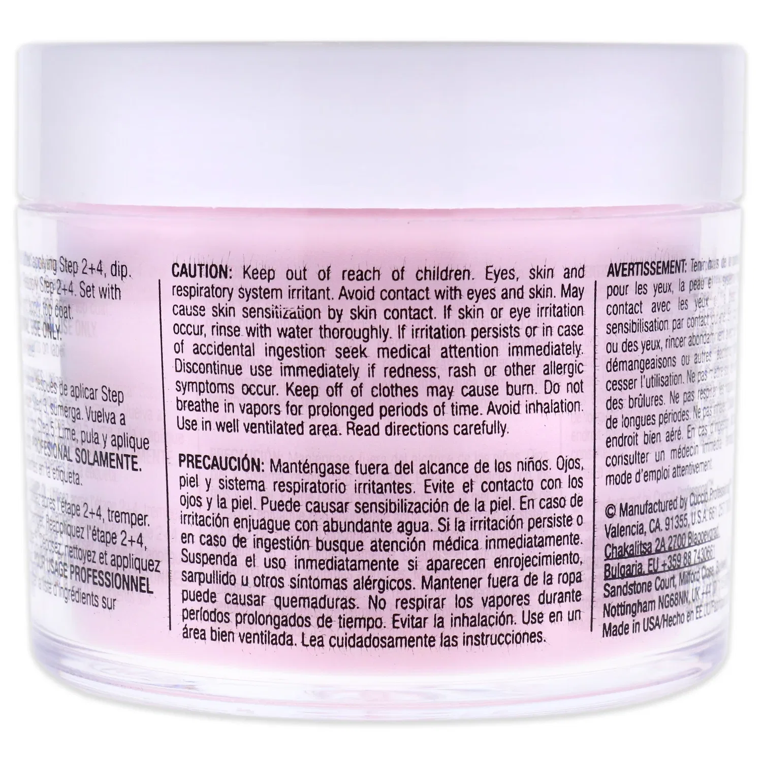 Система для наращивания ногтей Pro Powder Polish Nail Colour Dip System - Texas Rose от Cuccio Colour for Women - 1,6 унции (47 г) пудры для ногтей — фото 2