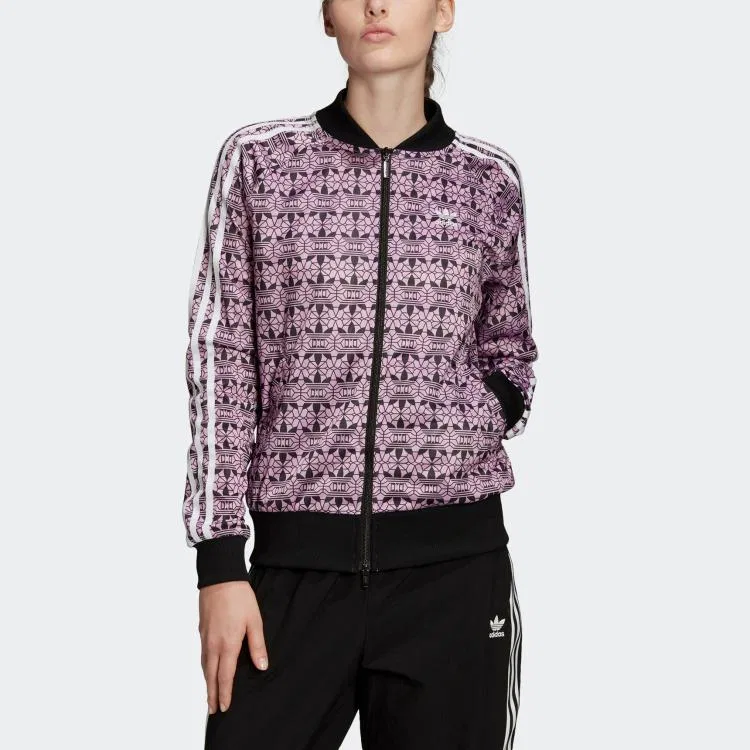 Куртка Trefoil Adidas Originals магический ягодный красный/черный — фото 4