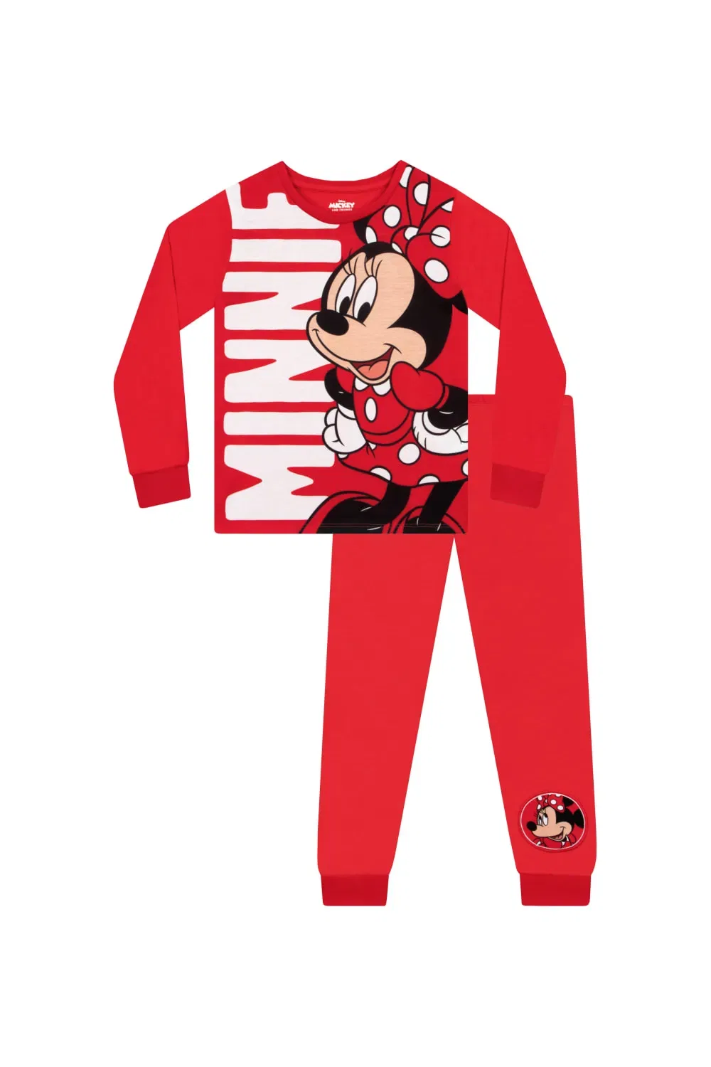 Пижама Minnie Mouse длинный рукав Disney, красный