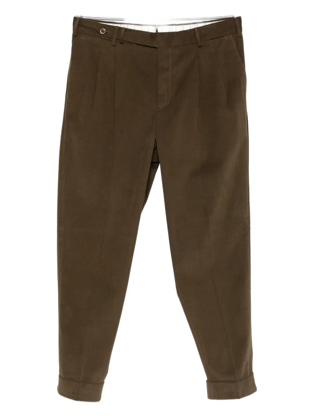 

Плиссированные строгие брюки Pt Torino, коричневый