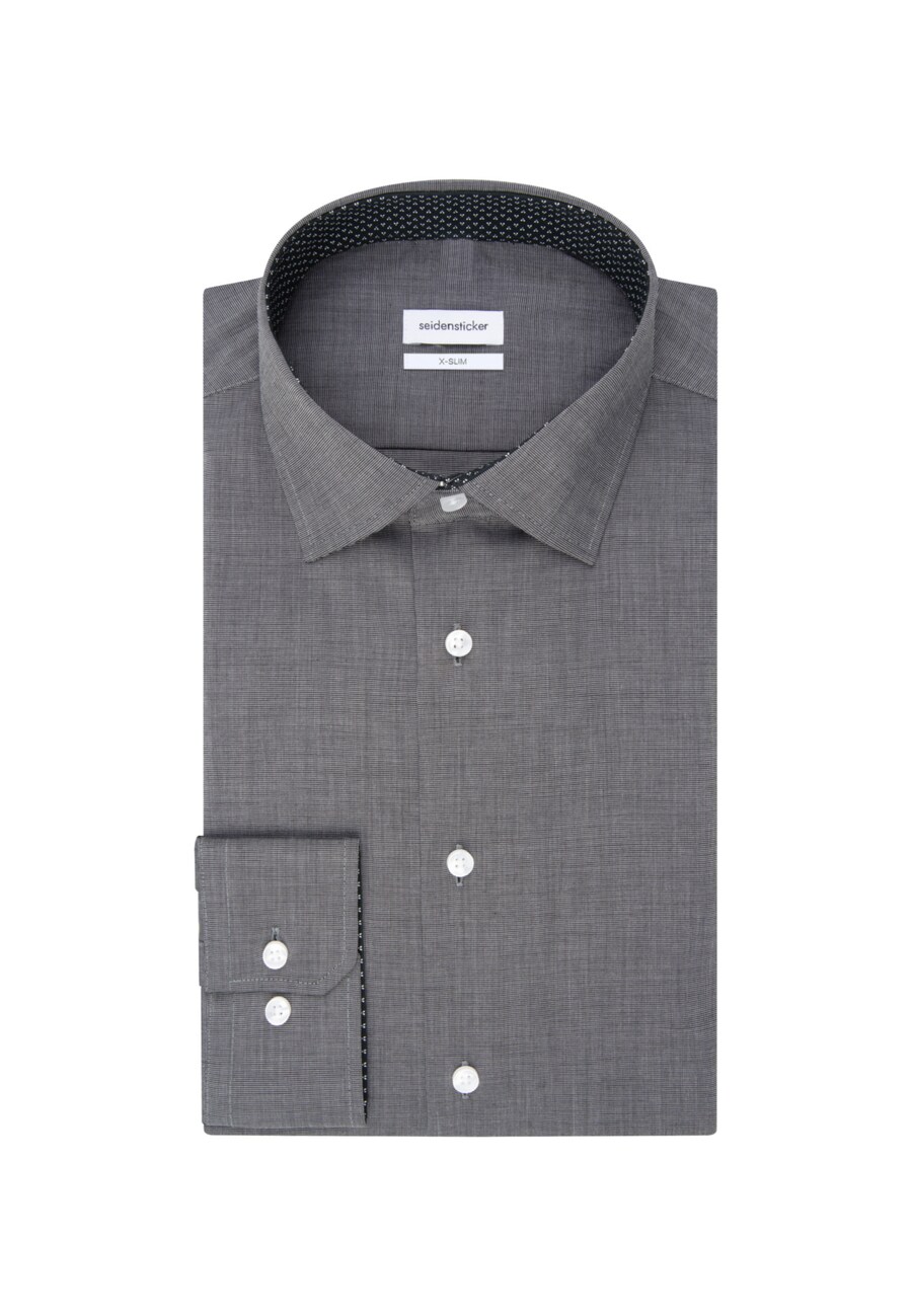 

Рубашка делового кроя Slim Fit SEIDENSTICKER X-Slim, серый
