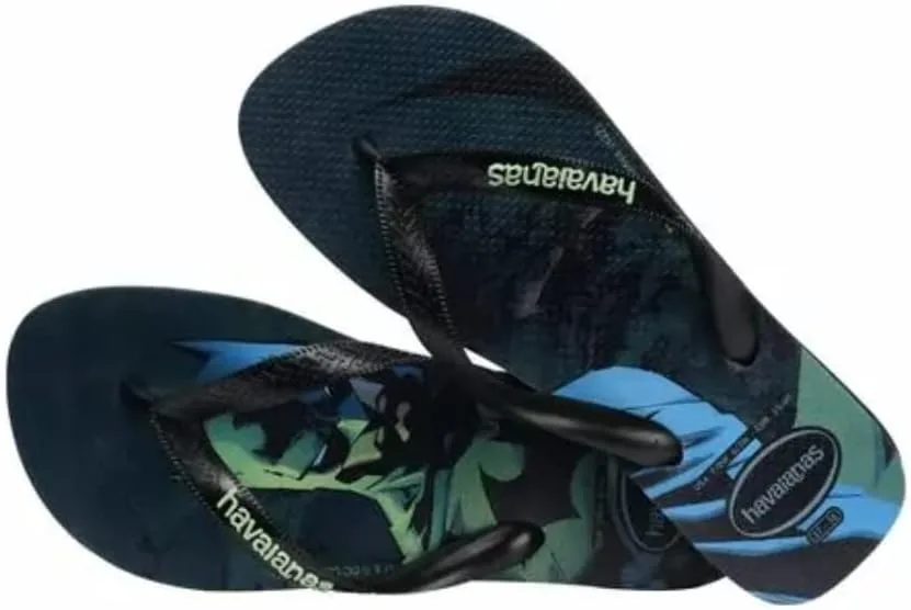 Havaianas - Top Herois DC. Красивые, удобные и легкие сандалии с подошвой Hero Sole, унисекс, для взрослых, черный — фото 2