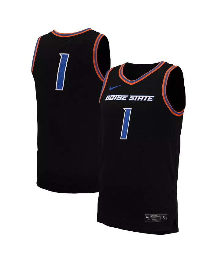 

Мужская баскетбольная майка-реплика №1 черного цвета Boise State Broncos Nike