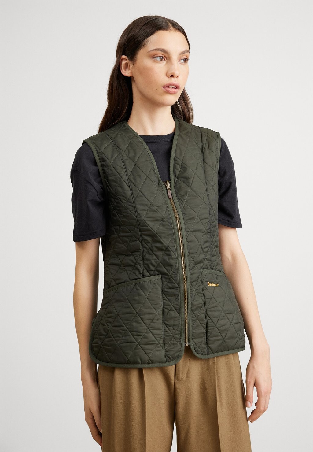 

Жилет Barbour, темно-оливковый, Зеленый, Жилет Barbour, темно-оливковый