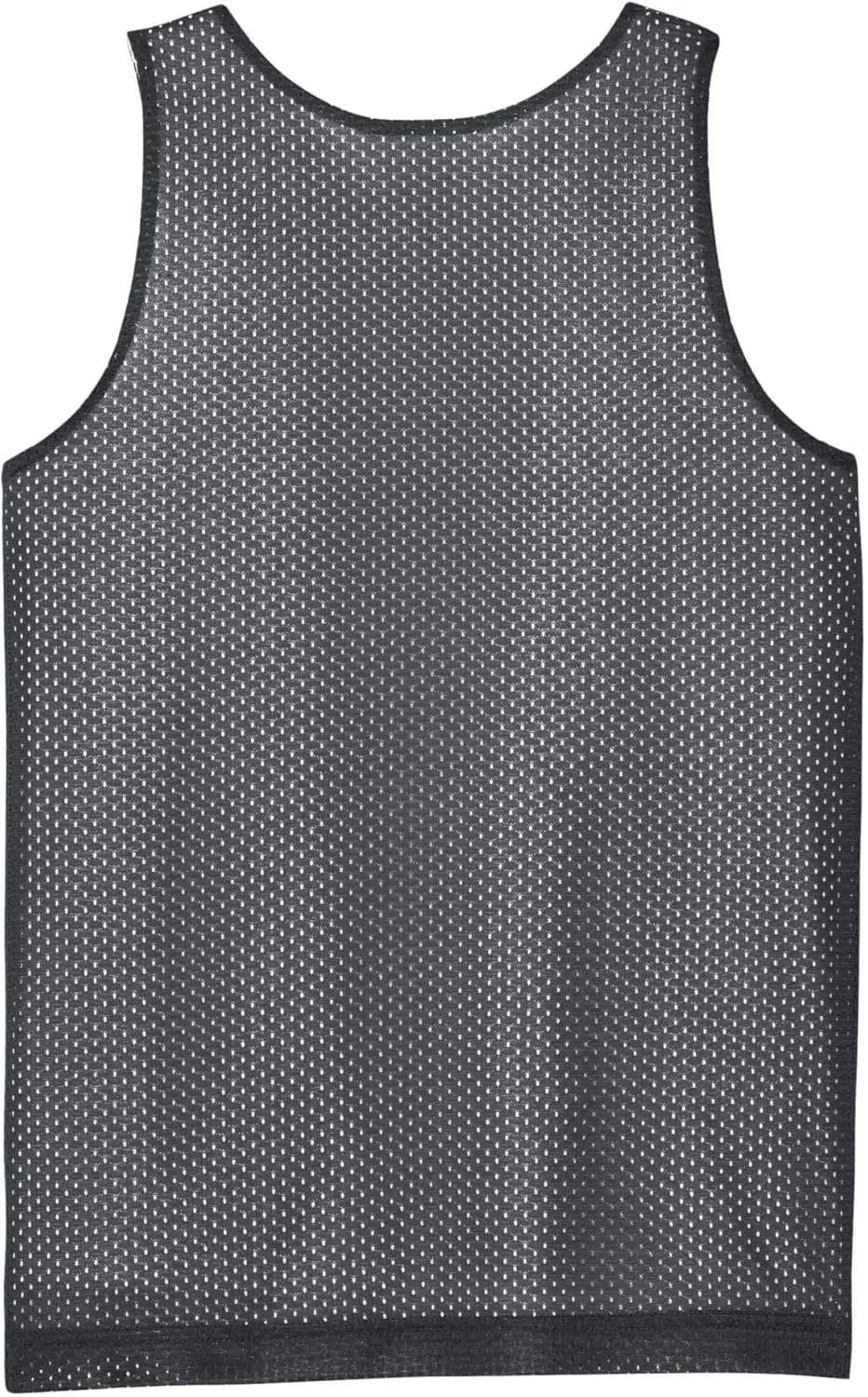 Детский реверсивный топ-сетка SPORT-TEK, цвет Iron Grey/White — фото 2