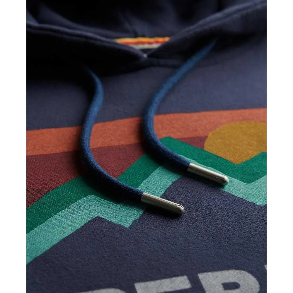 Худи Superdry Great Outdoors свободного кроя, синий — фото 2
