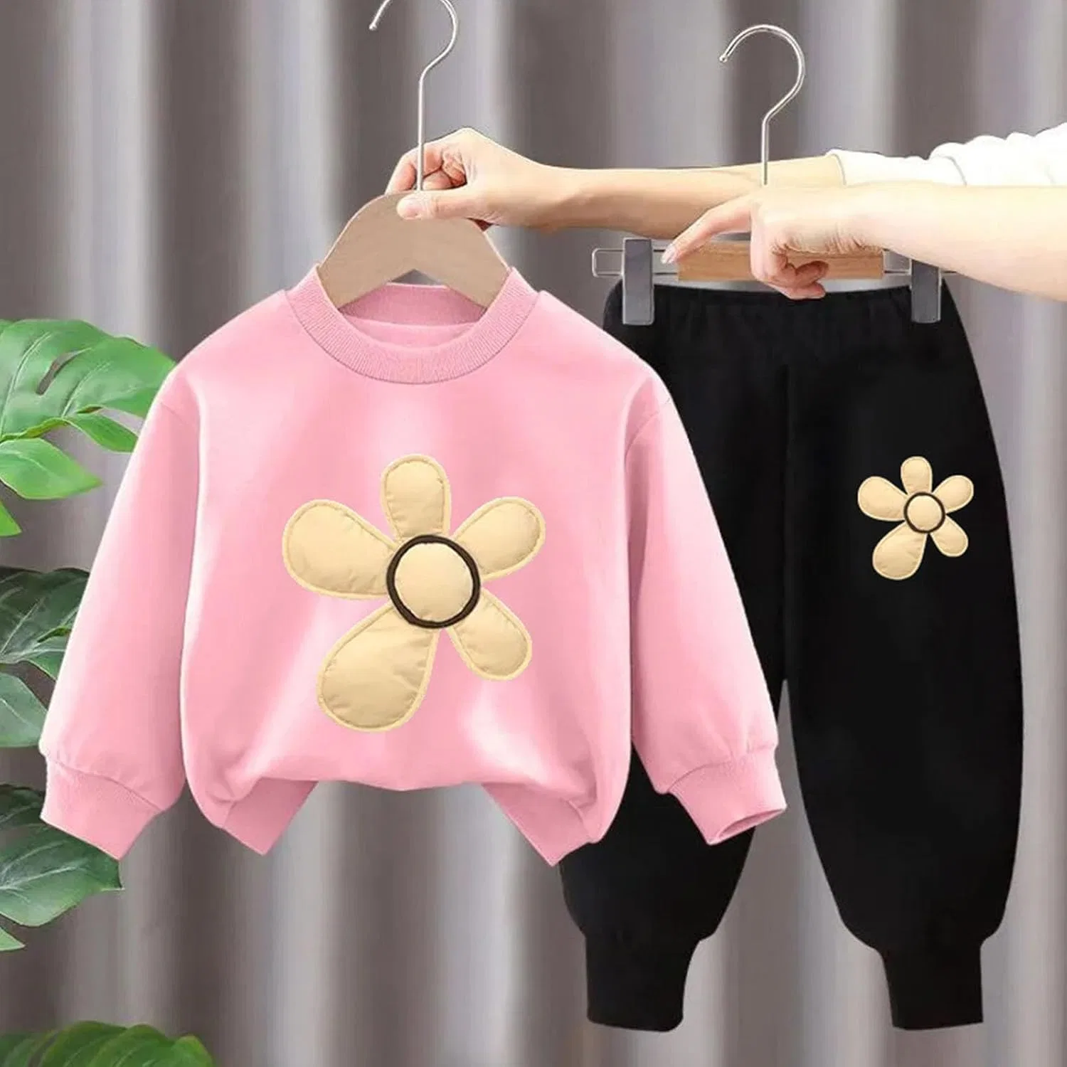 Детский спортивный костюм из полиэстера, 2 предмета, W-24 Pink Boy Girl — фото 2